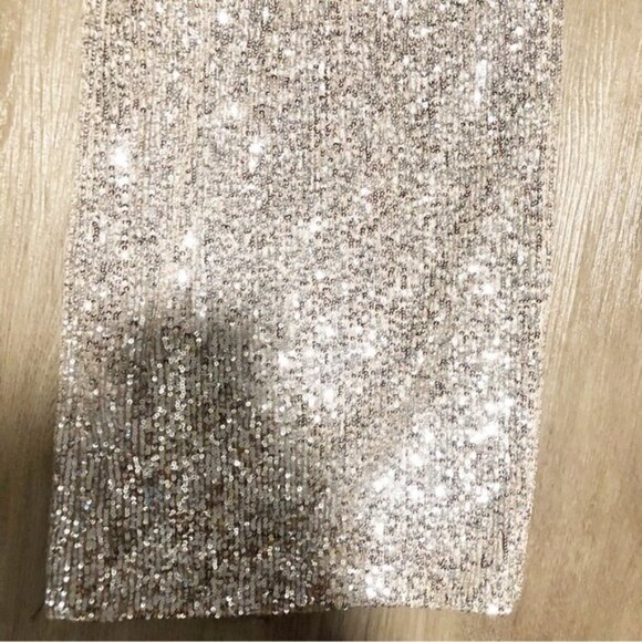 Banana Republic Women’s High Rise Wide Leg Sequin Pants - Size Large - Picture 4 of 11